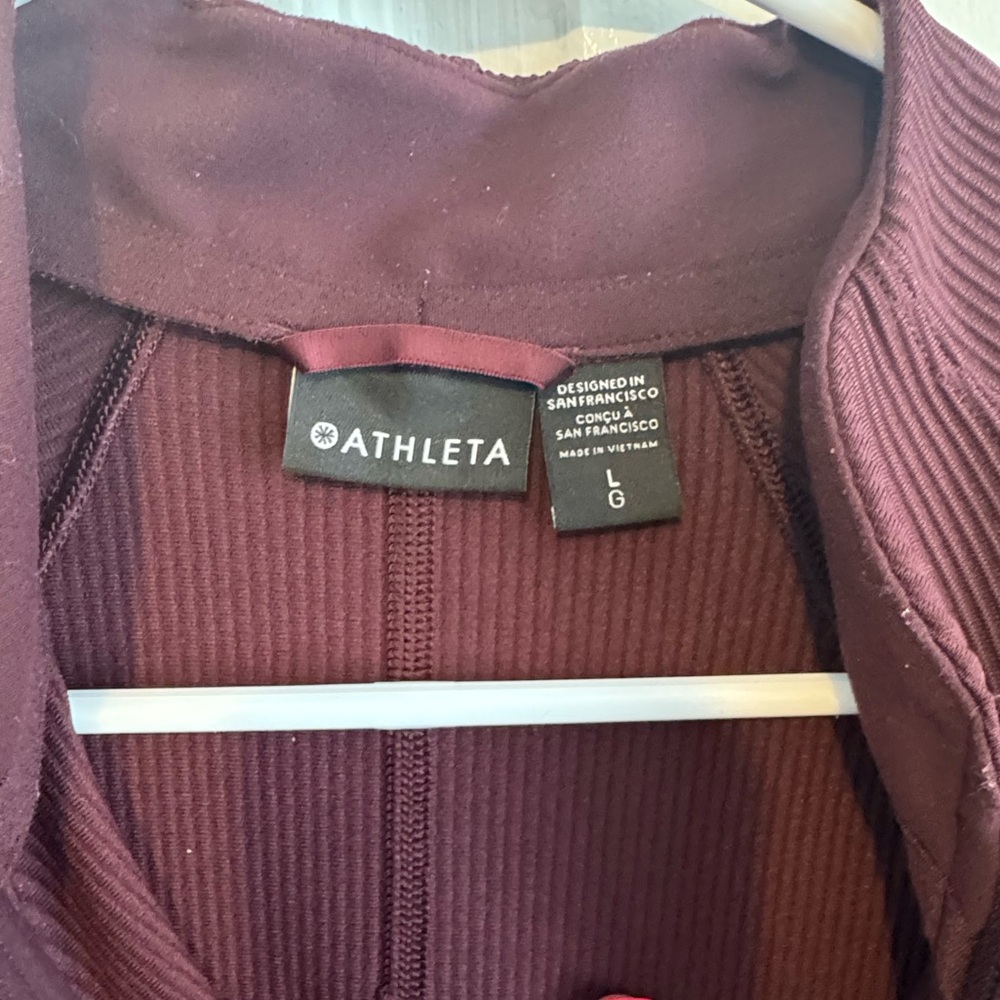 Athleta Deep Burgundy Utility Jacket - Picture 3 of 3